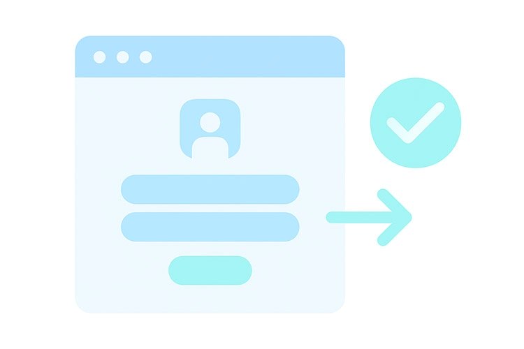 Registrace na webu
